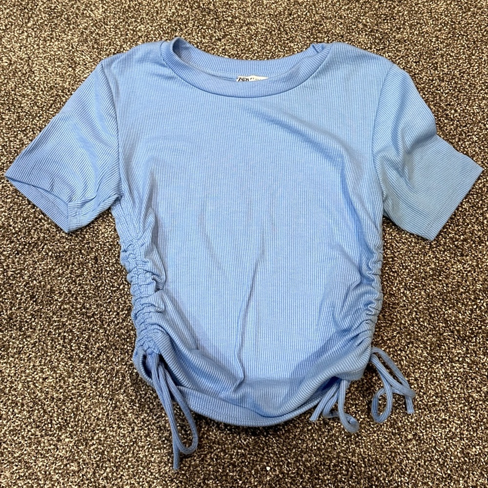 blue zara top